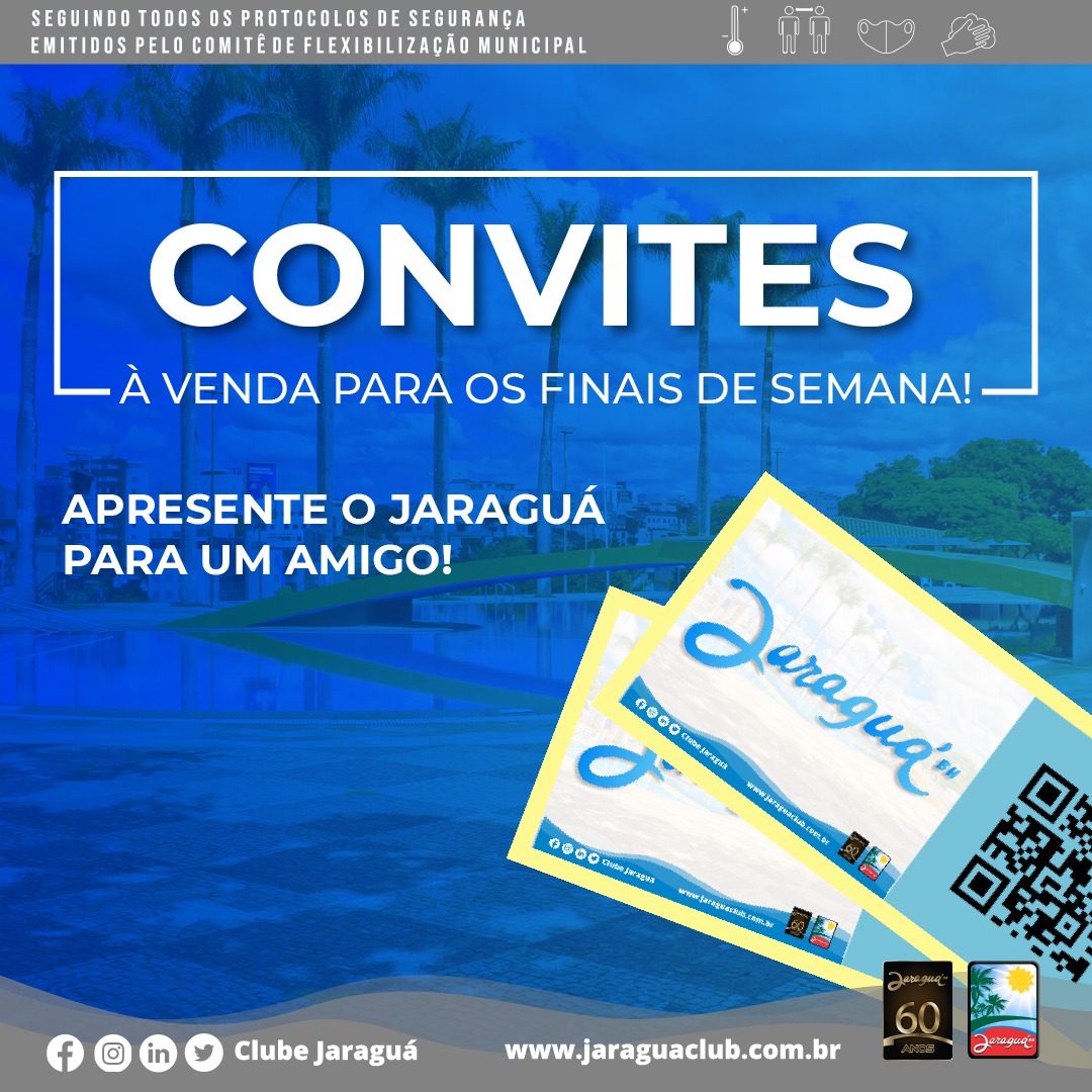 Jaraguá Country Club - VENDA DE CONVITES PARA OS FINAIS DE SEMANA